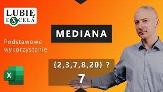 Mediana  jak obliczyc MEDIANĘ w Excelu [upl. by Notxarb]