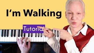 Im Walking Piano Tutorial  Fats Domino Rock amp Roll [upl. by Tory]