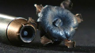 Wound Ballistics  Round Nose vs Hollow Point [upl. by Cassey42]