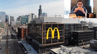 Eating at McDonalds World Headquarters in Chicago IL [upl. by Aleunamme]