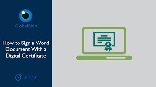 How to Sign a Word Document With a Digital Certificate [upl. by Ayerf]