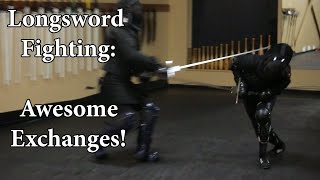 Longsword Fighting  Awesome Exchanges [upl. by Haon]