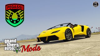 Pegassi Tempesta Spyder  GTA 5 Mods Customization [upl. by Aicekat617]