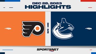 NHL Highlights  Flyers vs Canucks  December 28 2023 [upl. by Eustache]