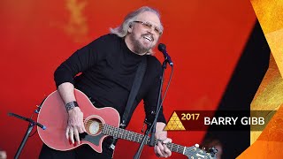 Barry Gibb  Stayin Alive Glastonbury 2017 [upl. by Kramer]