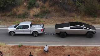 Tesla Cybertruck pulls F150 uphill [upl. by Balliol]