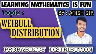 Weibull distribution Mean amp Variance [upl. by Robbyn]