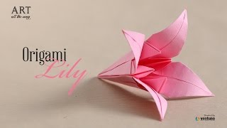 How to Fold DIY  Origami Lily [upl. by Busby117]