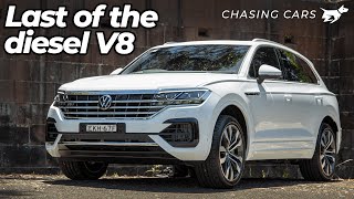 Volkswagen Touareg V8 TDI 2021 review  Chasing Cars [upl. by Nirra]