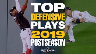 Top 20 Defensive Plays of the 2019 Postseason  MLB Highlights [upl. by Marj914]