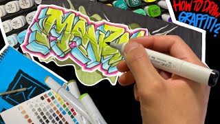 HOW TO DRAW GRAFFITI FOR BEGINNERS 2020 [upl. by Leissam370]