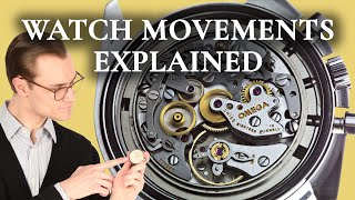 Watch Movements Explained  Mechanical vs Automatic vs Quartz Watches [upl. by Quenby]