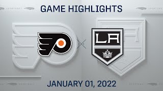 NHL Highlights  Flyers vs Kings  Jan 1 2022 [upl. by Senhauser]