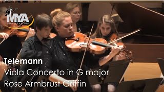 Telemann Viola Concerto in G major Rose Armbrust Griffin [upl. by Brodie]