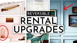 EASY amp REVERSIBLE RENTER FRIENDLY HOME UPGRADES [upl. by Reynold]