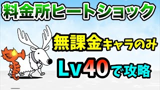 料金所ヒートショック 無課金キャラのみ レベル40で簡単攻略【にゃんこ大戦争】 [upl. by Nevram282]