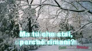 Fabrizio De André  Inverno Con Testo Lyrics HD [upl. by Halimak]