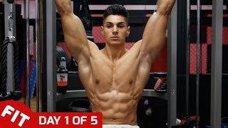 ANDREI DEIU TRAINS BACK amp ABS  DAY 1 of 5 [upl. by Korwun]