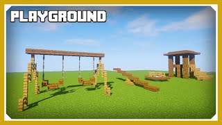 Minecraft How To Build A Playground Tutorial Easy Survival Minecraft Design [upl. by Nnyl482]