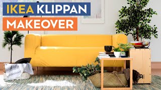 IKEA Klippan Sofa Makeover  Comfort Works Sofa Covers [upl. by Ecinrahs351]