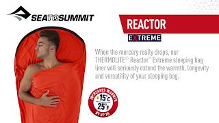 Sea to Summit THERMOLITE® Reactor Extreme Liner [upl. by Nireves]