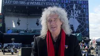 Bohemian Rhapsody Recreating Live Aid – Brian May talking Queen [upl. by Darlene]