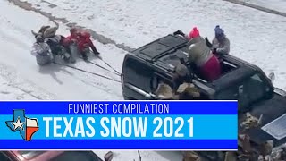 Texas Snow Fails 2021  Funny Video Compilation [upl. by Jamal]