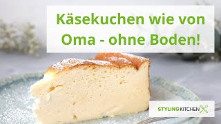 Schneller Käsekuchen ohne Boden  schmeckt wie von Oma Einfacher Quarkkuchen für die ganze Familie [upl. by Letrice401]