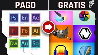 Las MEJORES Alternativas GRATIS a PROGRAMAS de ADOBE [upl. by Nohsram792]