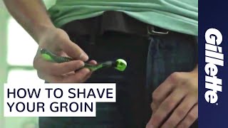 Male Grooming How to Shave Your Groin  Gillette Manscaping [upl. by Mitchel]