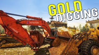 Our NEW GOLD DIGGING COMPANY Making Money Panning for Gold  Gold Rush Full Release Gameplay [upl. by Aleyam]