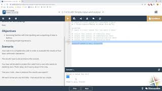 Python Institute lab 2169 [upl. by Notsur]