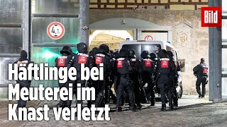 Gefängnismeuterei Polizei stürmt Knast in Thüringen  JVA Untermaßfeld [upl. by Am]