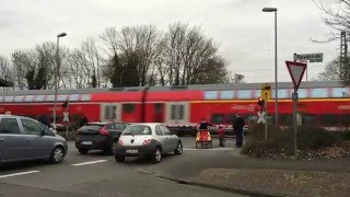 Einzigartiger Bahnübergang Mecklenbeck  Unique railroad crossing [upl. by Stenger]