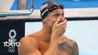 Caeleb Dressel wins gold sets record in electrifying mens 100m free  Tokyo Olympics  NBC Sports [upl. by Eylk]