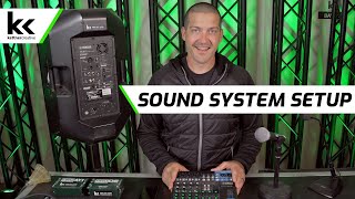 How To Setup A Sound System [upl. by Ynttirb]