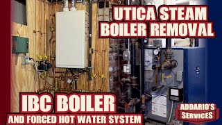 High Efficiency IBC Boiler Installation Utica Steam Boiler Removal [upl. by Alrad]