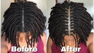 How to Interlock Locs  VERY Detailed Tutorial [upl. by Blus]