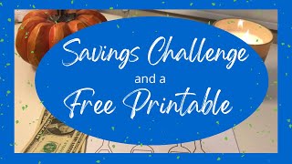 Savings Challenge  Free Printable [upl. by Berey]