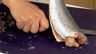 How to prepare a whole fish  GoodFoodcom  BBC Food [upl. by Ellevel452]