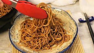 BETTER THAN TAKEOUT  Lo Mein Noodles Recipe [upl. by Walsh]