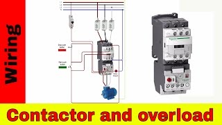 How to wire a contactor and overload  Direct Online Starter [upl. by Owens]