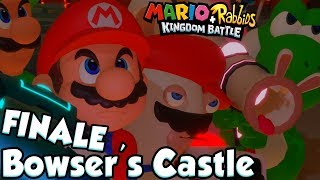 ABM MarioRabbids Kingdom Battle MEGADRAGONBOWSER FINALE Bowser Castle HD [upl. by Ennayllek]