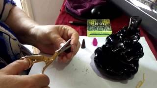 How To Make Backflow Incense Burner Cones 1  Homemade [upl. by Htebzile]