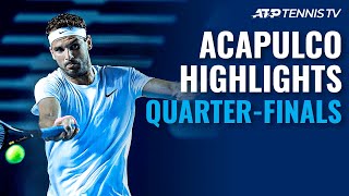 Tsitsipas Duels With AugerAliassime Dimitrov vs Musetti  Acapulco 2021 QuarterFinal Highlights [upl. by Nemraciram411]