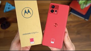 Motorola Edge 30 Fusion Unboxing Viva Magenta [upl. by Akimahc360]