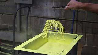 See the Fluidized Bed Powder Coating Process [upl. by Yllus67]