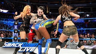 Naomi vs Liv Morgan SmackDown LIVE Jan 23 2018 [upl. by Ibbor]