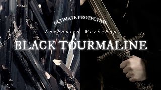 ☾ ° BLACK TOURMALINE˚✩  ultimate protection  cleanse Crystal Series [upl. by Bail]