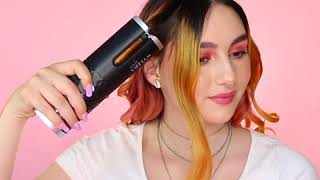 How to Curl Hair with Automatic Curler using Wylera Dreameave tonialives [upl. by Kcirdor]